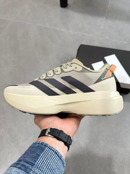 Adidas Adizero Lightstrike Pro Running Shoes, Cream and Navy