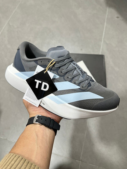 adidas Lightstrike Pro Running Shoes, Grey and White JS4489