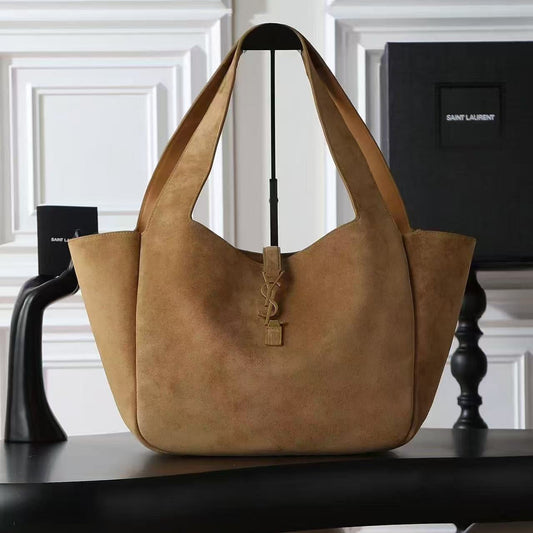 YSL 2026 Tote Bag 50cm Brown Suede