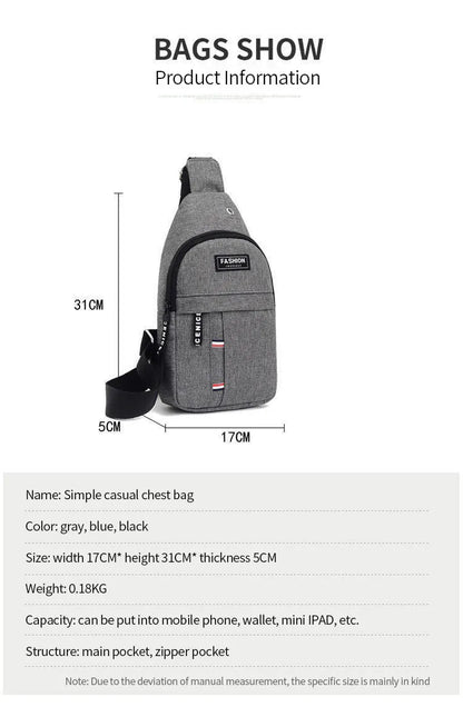 Men's Waterproof Large Capacity Fanny Pack