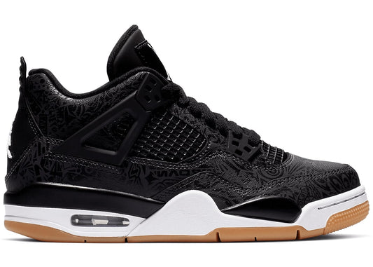 Jordan 4 Retro Laser Black Gum (GS)