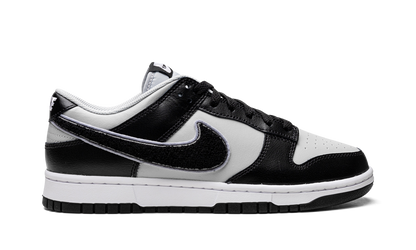 Dunk Low "Chenille Swoosh Black Grey" DQ7683 001