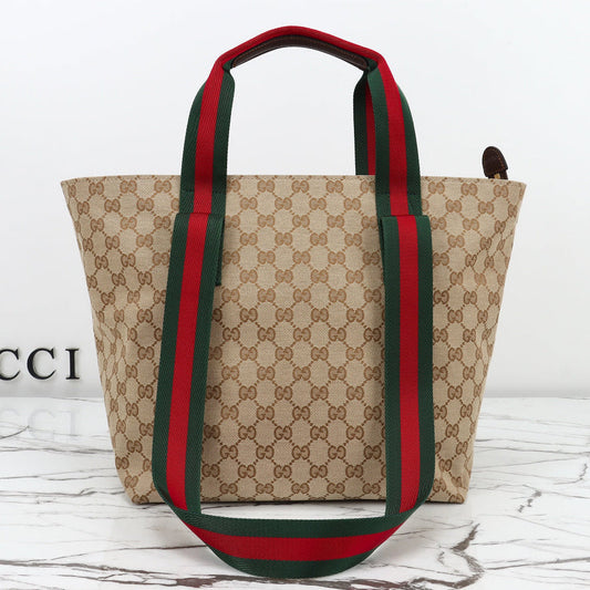Gucci 2026 Tote Bag 29cm Brown Canvas
