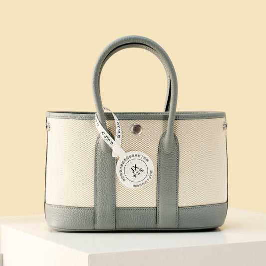 High-end Hermes 2026 Garden Party 23cm Bag Dutch Leather Canvas